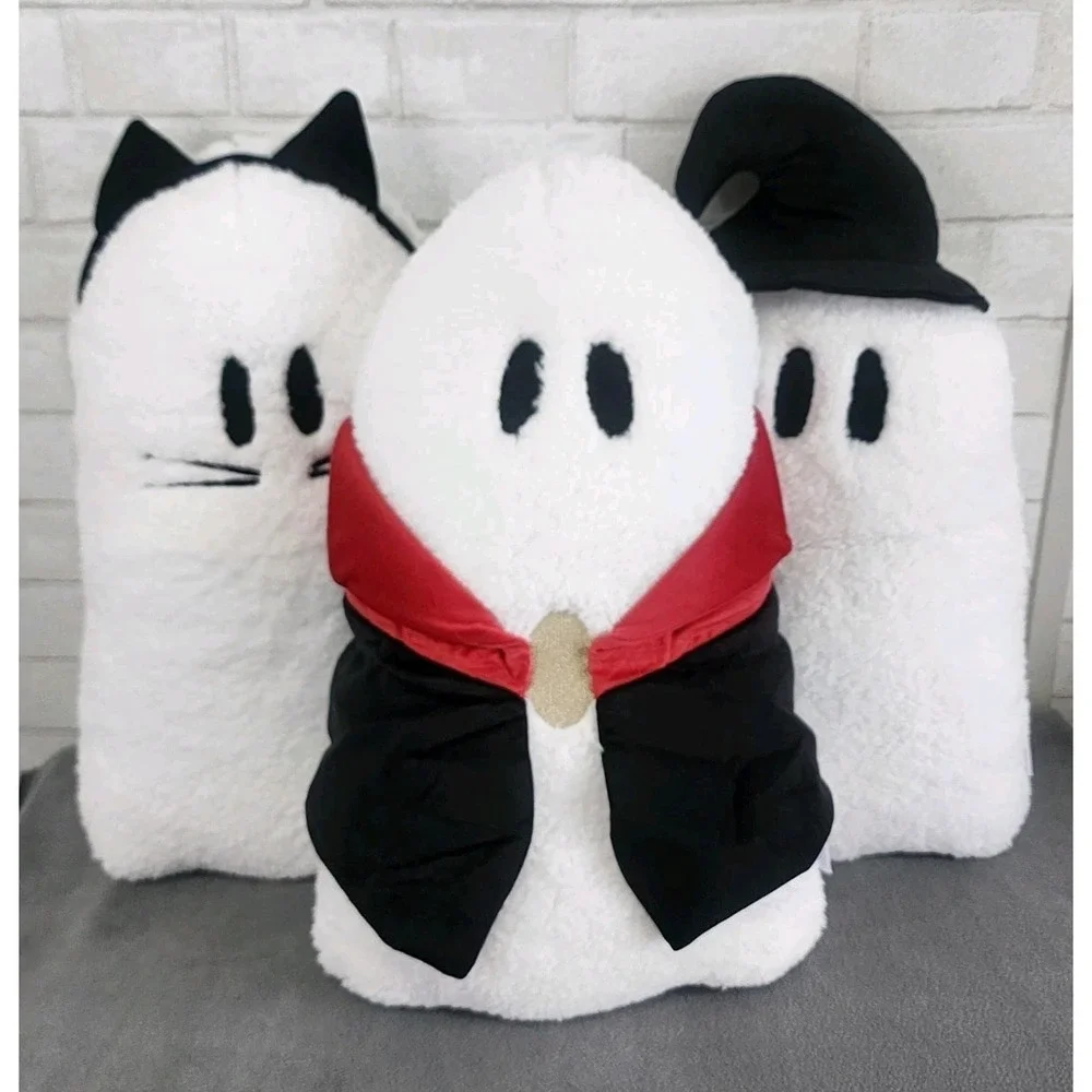 Martha Stewart‎ Ghost Pillows in Costume Halloween Cat Witch Vampire 10x18 NEW